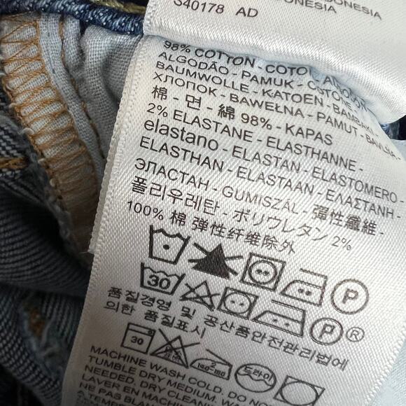 Levi's Altered 711 Skinny Jeans Women's Size 29 Distressed Light Wash Denim - Picture 12 of 12